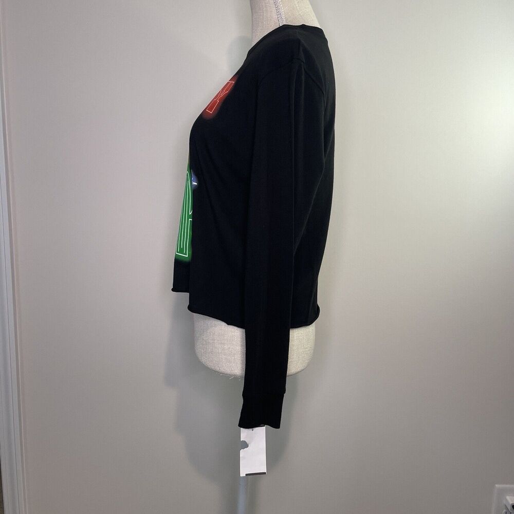 NWT Disney Pixar Toy Story Woody Howdy Neon Long Sleeve Crop Tee Women's Small - Picture 4 of 7